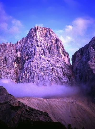 Dolomite Rock Face