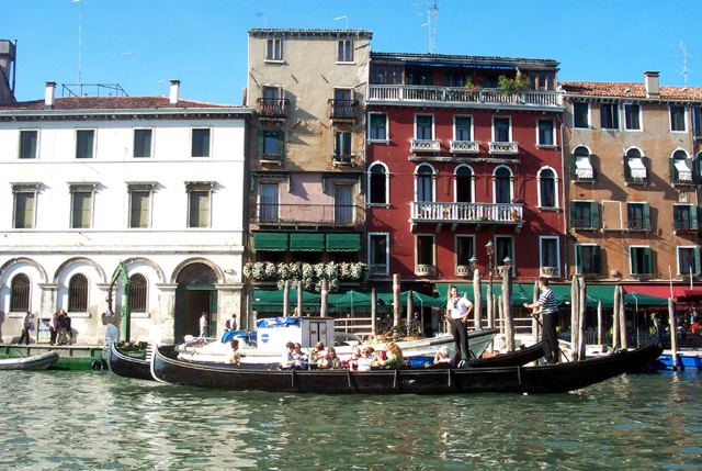 Gondola by Rialto Bridge